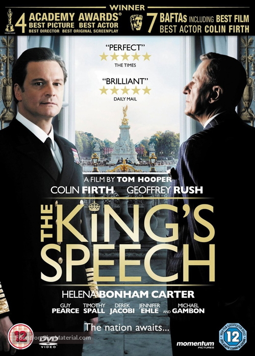 The King&#039;s Speech - British DVD movie cover