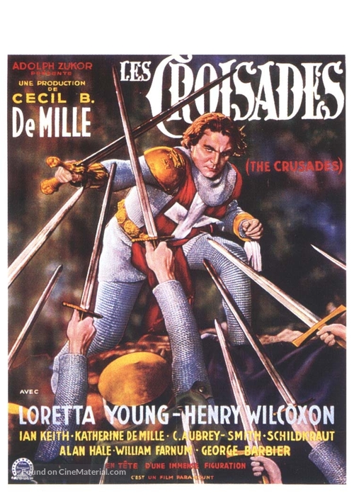 The Crusades - French Movie Poster