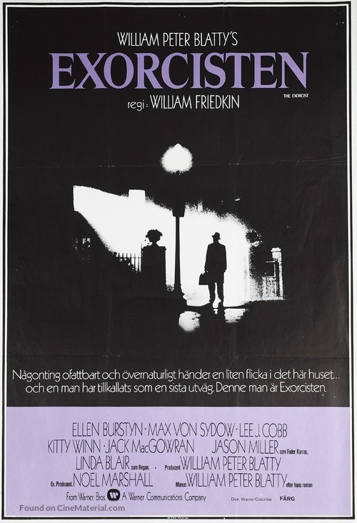 The Exorcist - Swedish Movie Poster