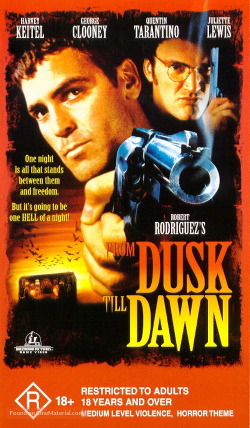 From Dusk Till Dawn - Australian VHS movie cover