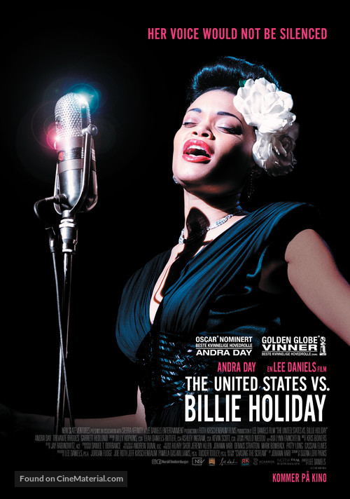 The United States vs. Billie Holiday - Norwegian Movie Poster
