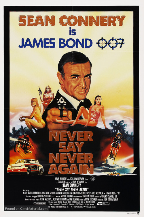 Never Say Never Again - Australian Movie Poster