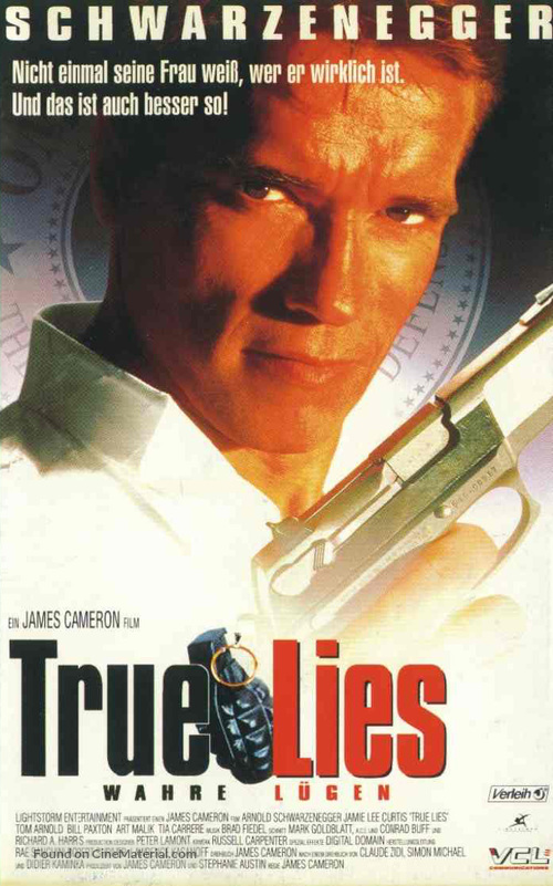 True Lies - German VHS movie cover