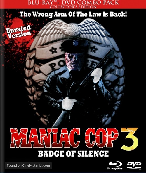 Maniac Cop 3: Badge of Silence - Blu-Ray movie cover