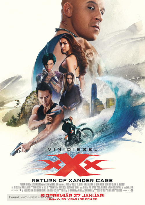 xXx: Return of Xander Cage - Swedish Movie Poster