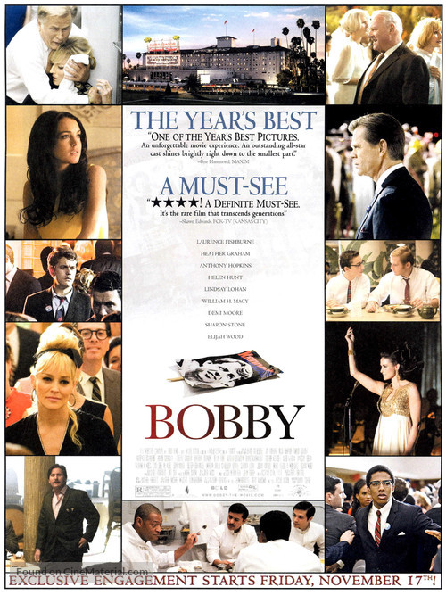 Bobby - For your consideration movie poster