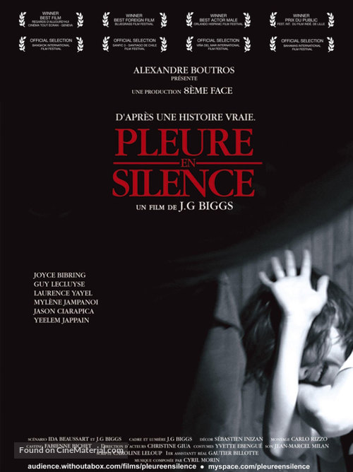 Pleure en silence - French Movie Poster