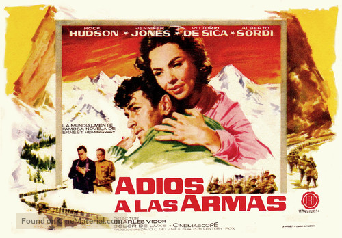 A Farewell to Arms - Spanish Movie Poster