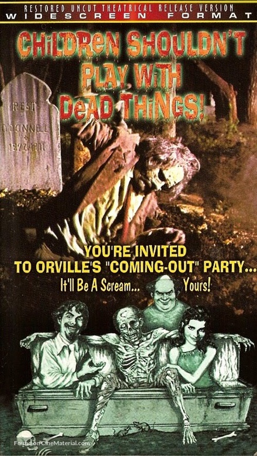 Children Shouldn&#039;t Play with Dead Things - VHS movie cover