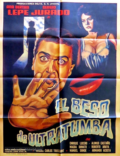 El beso de ultratumba - Mexican Movie Poster