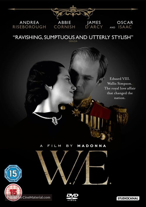 W.E. - British DVD movie cover