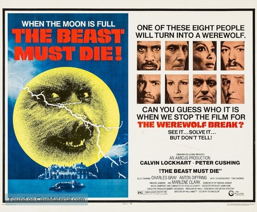 The Beast Must Die - Movie Poster