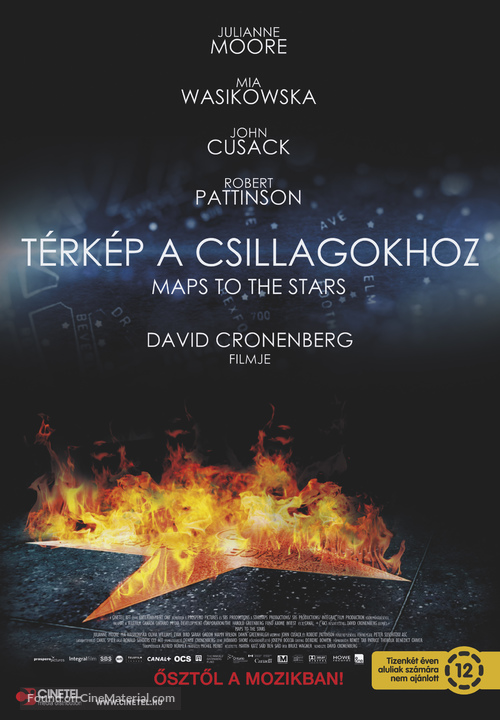 Maps to the Stars - Hungarian Movie Poster