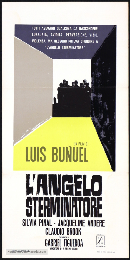 &Aacute;ngel exterminador, El - Italian Movie Poster