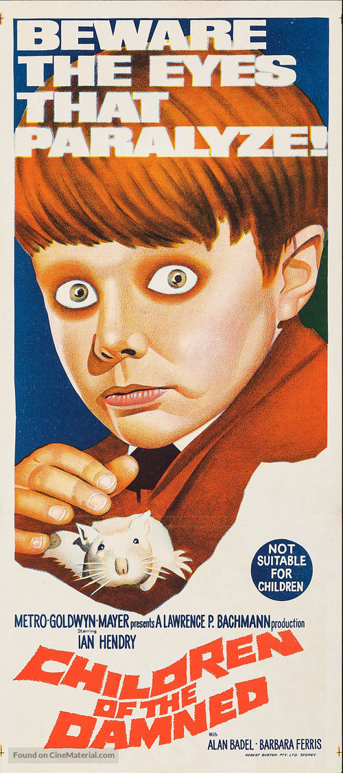 Children of the Damned - Australian Movie Poster