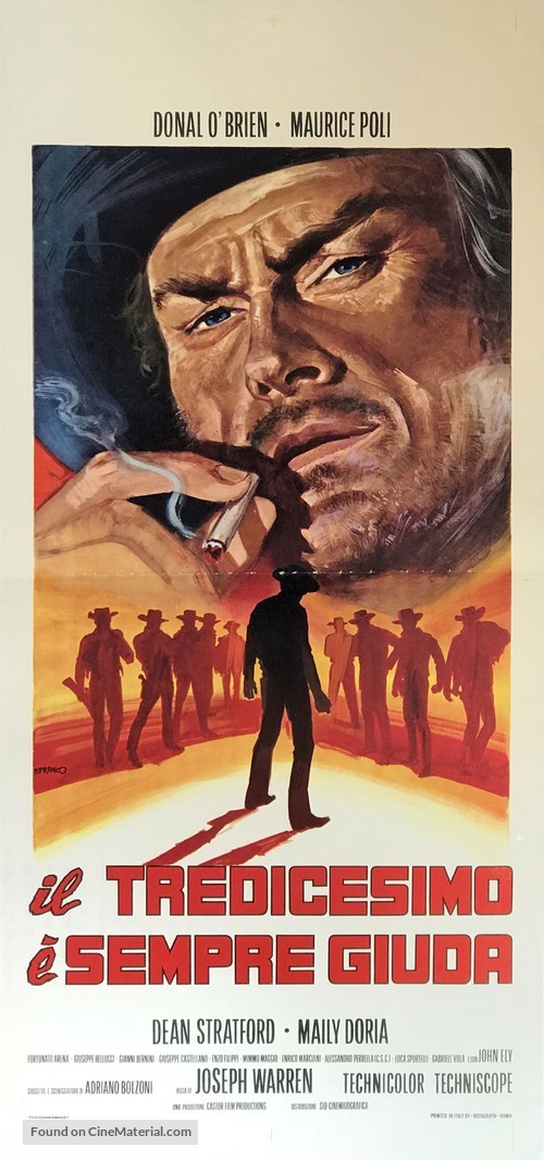 Il tredicesimo &egrave; sempre Giuda - Italian Movie Poster