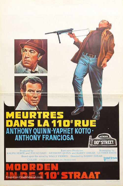 Across 110th Street - Belgian Movie Poster