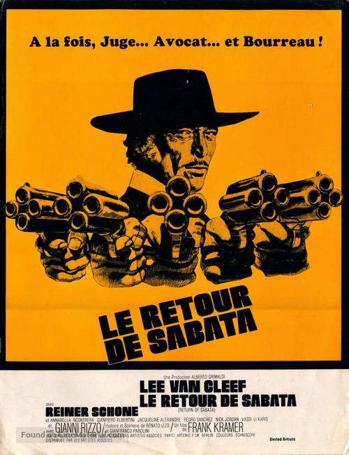 &Egrave; tornato Sabata... hai chiuso un&#039;altra volta - French Movie Poster