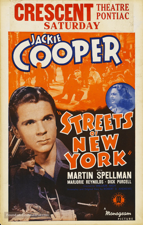 Streets of New York - Theatrical movie poster