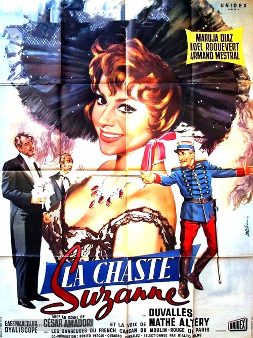 La casta Susana - French Movie Poster