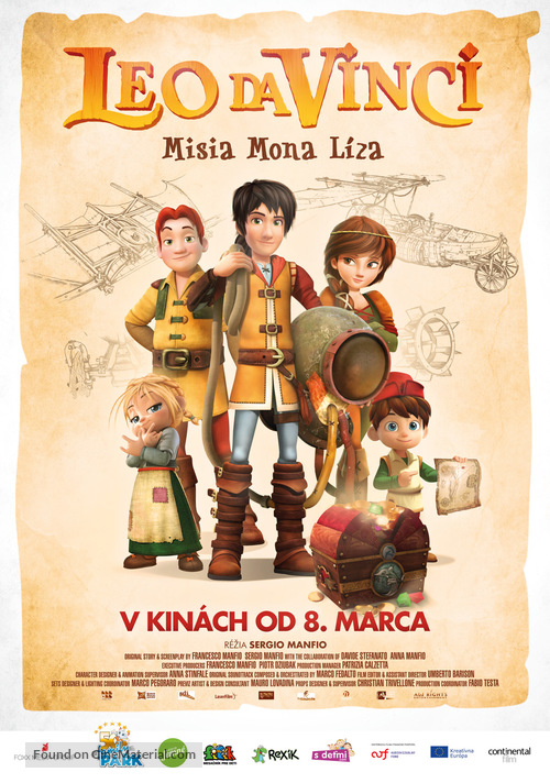 Leo Da Vinci: Mission Mona Lisa - Slovak Movie Poster