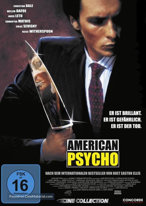 American Psycho - German DVD movie cover