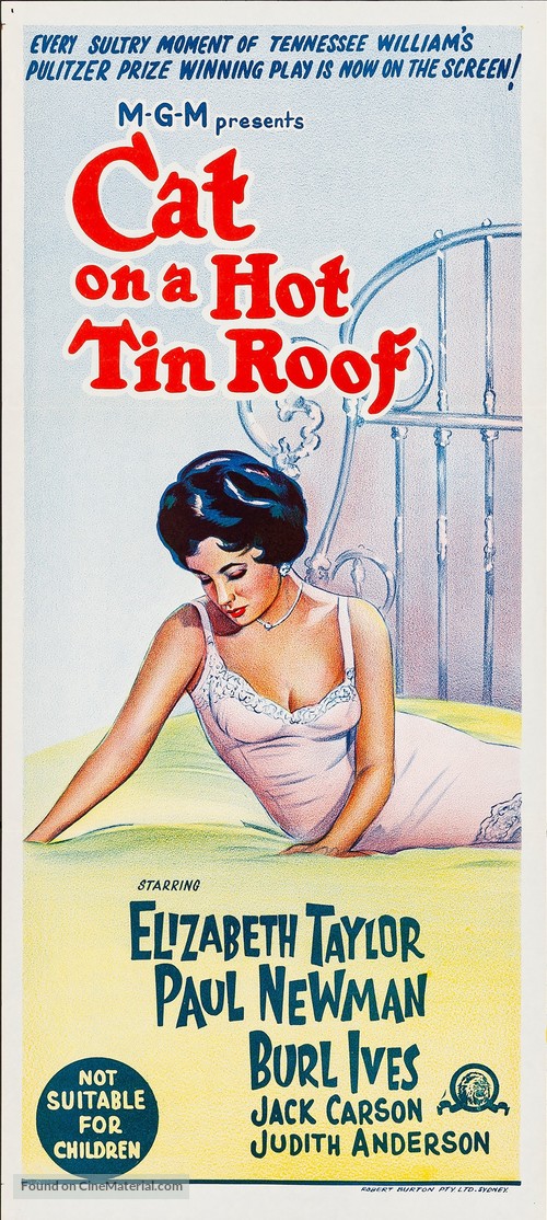 Cat on a Hot Tin Roof - Australian Movie Poster