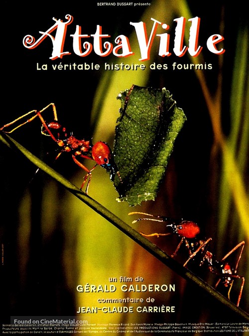 Attaville, la v&eacute;ritable histoire des fourmis - French Movie Poster