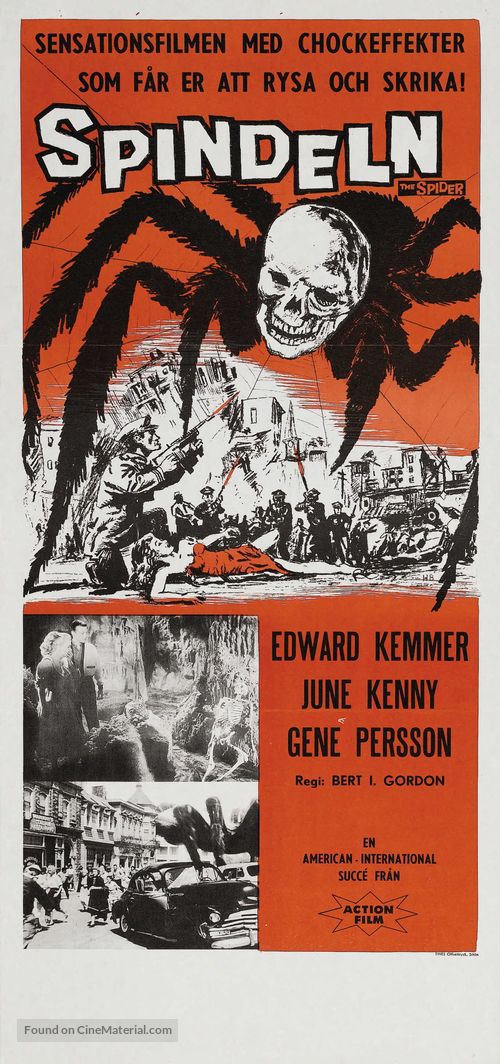 Earth vs. the Spider - Swedish Movie Poster