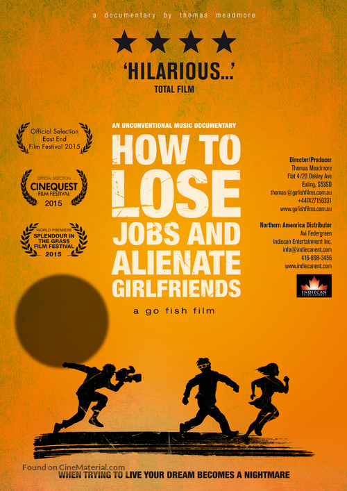 How to Lose Friends &amp; Alienate People - Canadian Movie Poster