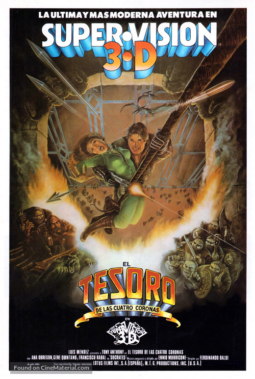 El tesoro de las cuatro coronas - Spanish Movie Poster