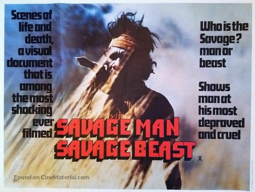 Ultime grida dalla savana - British Movie Poster