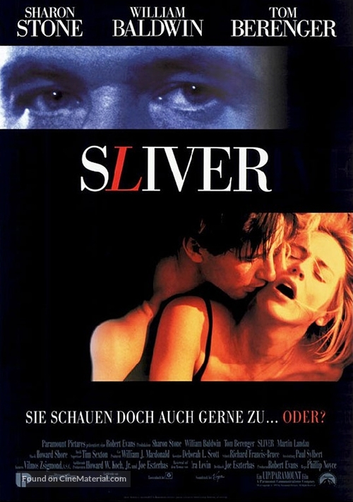Sliver - German Movie Poster