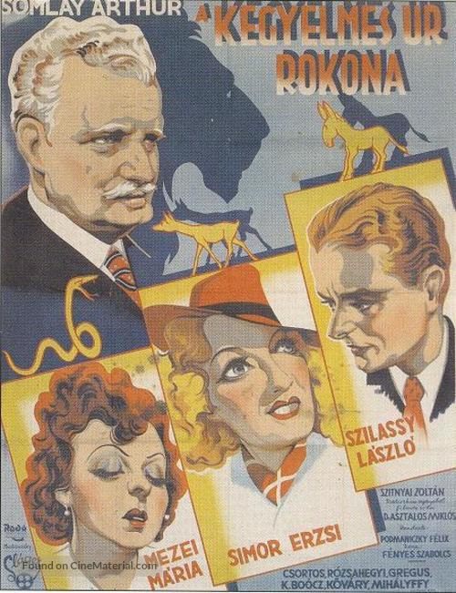 A Kegyelmes &uacute;r rokona - Hungarian Movie Poster