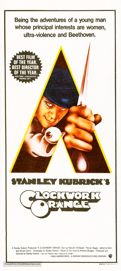 A Clockwork Orange - Australian Movie Poster