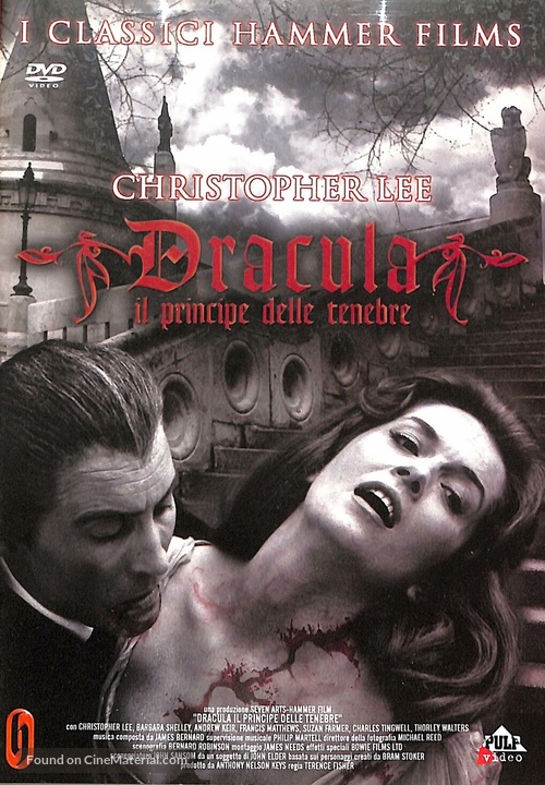Dracula: Prince of Darkness - Italian DVD movie cover