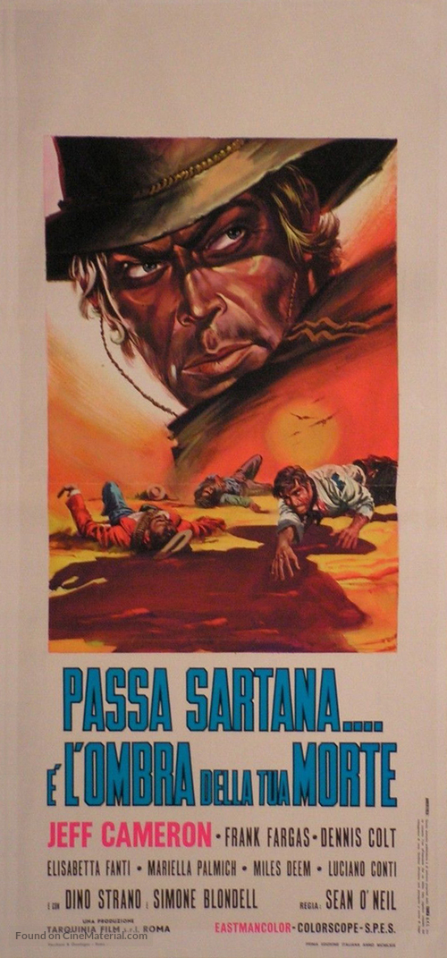 Passa Sartana... &egrave; l&#039;ombra della tua morte - Italian Movie Poster