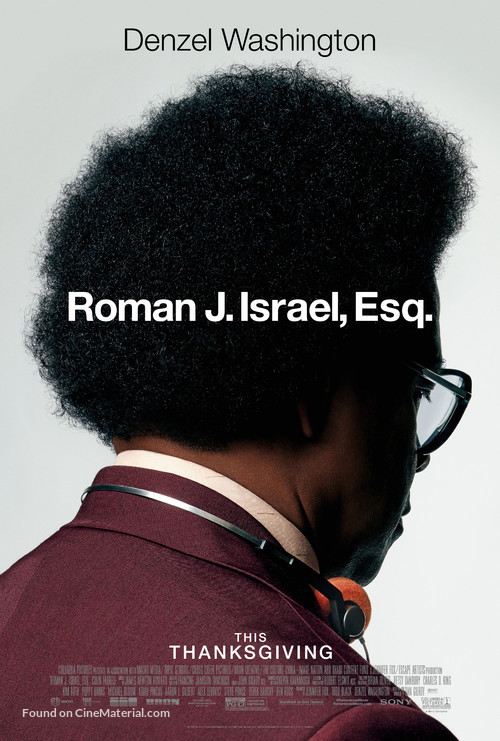 Roman J Israel, Esq. - Movie Poster