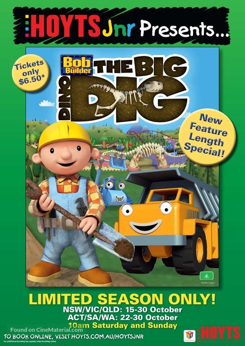Bob the Builder: Big Dino Dig - Australian Movie Poster