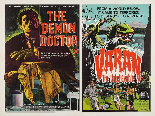 Varan the Unbelievable - British Combo movie poster