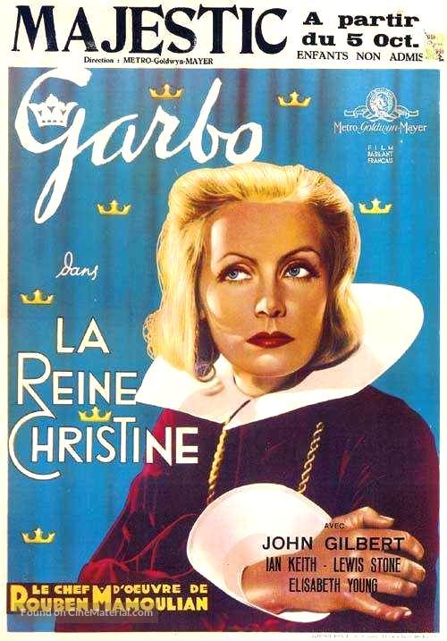 Queen Christina - Belgian Movie Poster