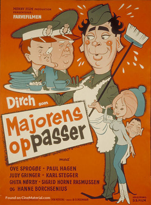 Majorens oppasser - Danish Movie Poster