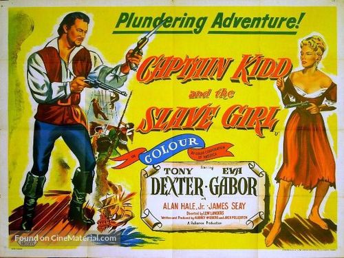 Captain Kidd and the Slave Girl - British Movie Poster