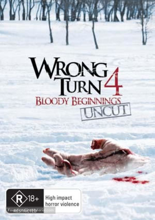 Wrong Turn 4 - Australian DVD movie cover