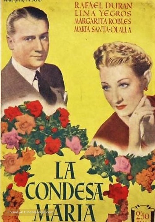 La condesa Mar&iacute;a - Spanish Movie Poster
