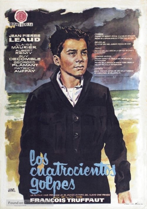 Les quatre cents coups - Spanish Movie Poster
