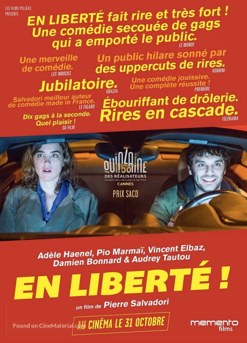 En libert&eacute; - French Movie Poster