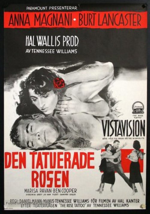 The Rose Tattoo - Swedish Movie Poster