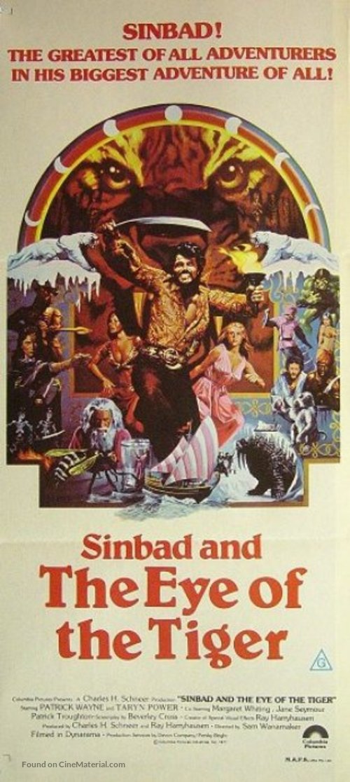 Sinbad and the Eye of the Tiger - Australian Movie Poster