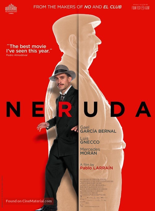 Neruda - Belgian Movie Poster